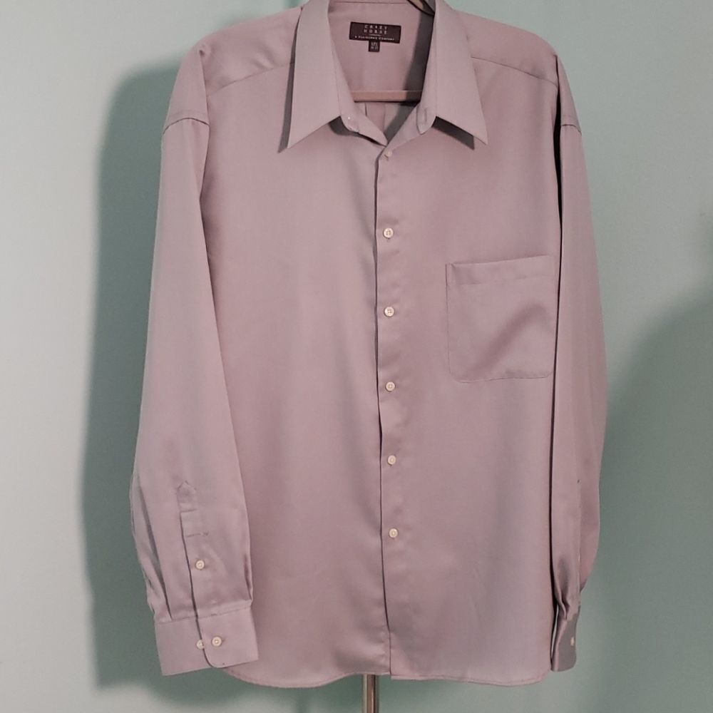 Crazy horse,  mens dress shirt, gray. 17 1/2 36-37‎ good used condition.